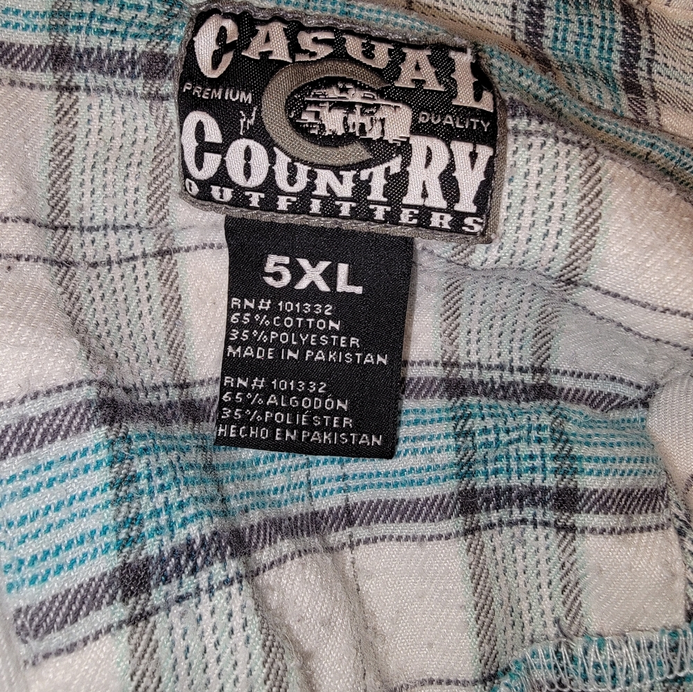 Flannel snap shirt good condition